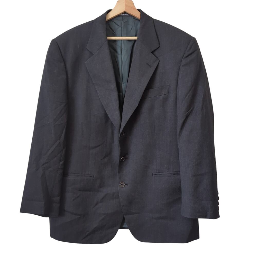 Example By Missoni Men's Blazer Jacket 44R Virgin Wool Gray‎ 3-Button Suit Italy
